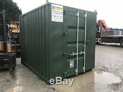 10 Foot X 8 Foot Steel Storage Shipping Container 10x8 Secure Store Garage Shed