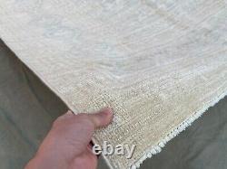 10x13.6 ft Handmade Original Quality Khotan Natural Handspun Wool Faded Area Rug