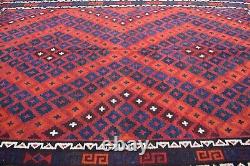 10x14 Palace Size Antique Handmade Afghan Flatweave Area Dinning Table Rug Kilim