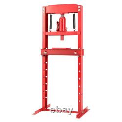 12-Ton H Frame Standing Workshop Press Hydraulic Pump Garage Shop Press Machine