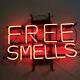 13x8 Free Smells Neon Beer Sign Light Lamp Bar Garage Store Hanging Pub
