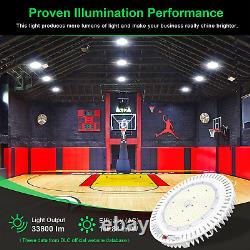 150W High Bay LED Light UFO Lighting 21,000Lm Output IP65 Waterproof Dimmable