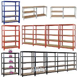 1/2/3/4/5/6x Units 5 Tiers Heavy Duty Shelving Storage Racking for Stores/Garage