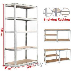 1/2/3/4/5/6x Units 5 Tiers Heavy Duty Shelving Storage Racking for Stores/Garage