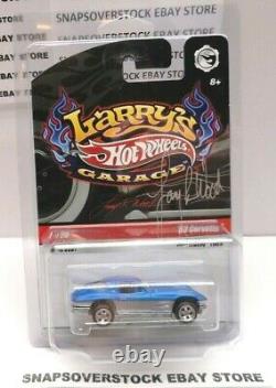 2009 Hot Wheels Larrys Garage'63 Corvette Split Window Chase & Autographed Card