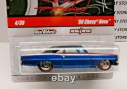 2010 HOT WHEELS PHILS GARAGE BLUE'66 CHEVY NOVA With AUTOGRAPHED CARD, RARE