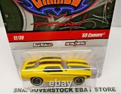 2010 Hot Wheels Phils Garage Yellow'69 Chevy Camaro Ss, Autographed Card, Rare