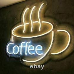 25? Offee Neon Sign Lights Coffee Cup Neon Cafe Store Windows Wall Decor