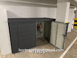 2.4x0.9 5-wheel hideout bearing sheet metal garage equipment shed garage container storage box