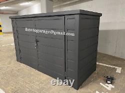 2.4x0.9 5-wheel hideout bearing sheet metal garage equipment shed garage container storage box