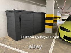 2.4x0.9 5-wheel hideout bearing sheet metal garage equipment shed garage container storage box