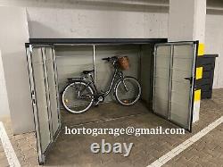 2.4x0.9 5-wheel hideout bearing sheet metal garage equipment shed garage container storage box