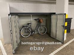 2.4x1.2 bicycle hideout steel bike box sheet metal garage storage room metal garage arbor