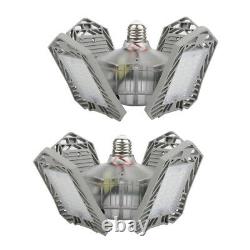 2-Pack LED Garage Light Bulb Lamp 150W Office Store Indoor Outdoor Silver