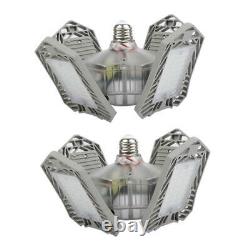 2-Pack LED Light Bulb Foldable Lamp 150W Home Office Store Indoor Silver