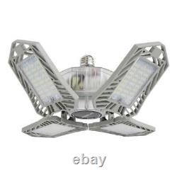 2pcs LED Light Bulb Foldable Lamp 150W Vintage Style Office Store Silver