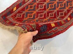 2x6.3 Nomad Tribal Geometric Veg Dyes Wool Afghan Oriental Barjesta Mushwani Rug