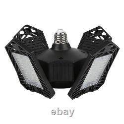 2x LED Garage Light Bulb Foldable Lamp 150W Home Store Restaurant Black