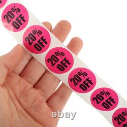 30 Rolls Adhesive Garage Sales Signs Retail Store Stickers Discount Stickers