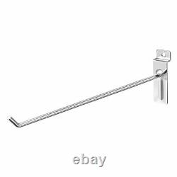 30cm Slat Wall Hook for Room Garage Retail Store Display, Chrome Plated 69pcs