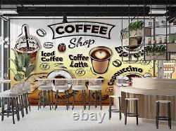 3D Cafe Store Background Wallpaper Wall Mural Peel and Stick Wallpaper 304
