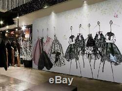3D Fashion Store Background Wall Murals Wallpaper Murals Wall Sticker Wall