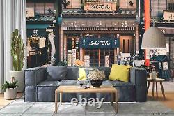 3D Japan Street Store Self-adhesive Removable Wallpaper Murals Wall 1