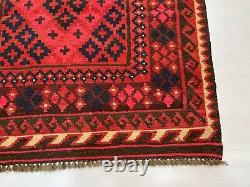 3.2x4.5 Handmade Wool Oriental 3x5 Turkmen Flatweave Afghan Traditional Area Rug