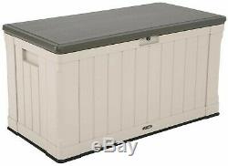 439 Litre Outdoor Storage Box Garden Utility Chest Plastic Garage Tool Store