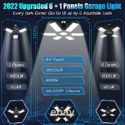 4 Pack Led Garage Light 185W Led Garage Lights 18500Lm 6500K Deformable Led Gara
