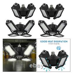 4pack LED Work Shop Light Bulb Foldable Ceiling Fixture 150W Store Outdoor