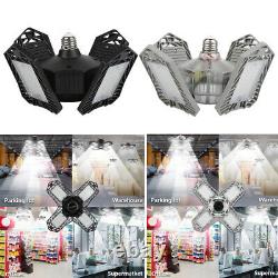 4pack LED Work Shop Light Bulb Foldable Ceiling Fixture 150W Store Outdoor