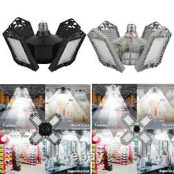 4x LED Light Bulb Foldable Ceiling Fixture Lights 150W Office Store Indoor