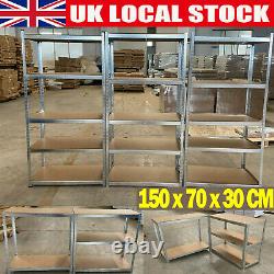 5-Tier Layer Shelf Metal Shelving Rack High Quality Garage Heavy Duty DAYPLUS UK
