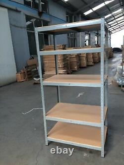 5 Tier Metal Storage Rack Shelves Warehouse Storage Home Standing Heavy Duty