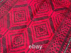 6.6x11 Soft Plush Pile Wool Hand Knotted Afghan Tribal Antique Traditional Rug