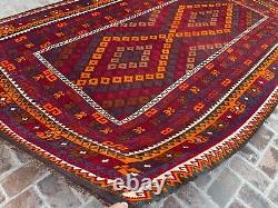 7.10x13.9 Handmade Oriental Antique Veg Dyes Large Afghan Turkmen Luxurious Rug
