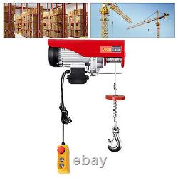 800kg Electric Pulley Crane Scaffold Hoist Winch Workshop Garage Cable Lift UK
