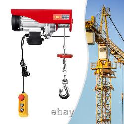 800kg Electric Pulley Crane Scaffold Hoist Winch Workshop Garage Cable Lift UK