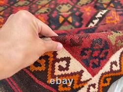 8.1x13.5 Unique Design Antique Handmade 8x13 Afghan Wool Persian Vintage Rug
