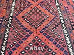 8.3x13.1 Large Vintage Area Afghan 8x13 Oriental Antique Wool Persian Rug Carpet