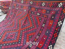 8.3x14 Authentic Handwoven Afghan Luxurious Oriental Persian Antique Large Rug