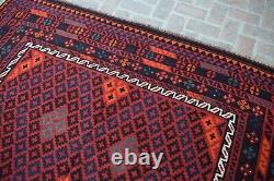 8x10 Vintage Flatweave Afghan Handwoven Veg Dyes Oriental 8.4x10.1 Rug Carpet