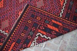 8x10 Vintage Flatweave Afghan Handwoven Veg Dyes Oriental 8.4x10.1 Rug Carpet