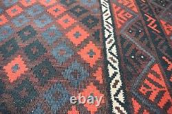 8x13 Vintage Afghan Veg Dyes Oriental Turkmen Maimana Dinning Table Area Rug