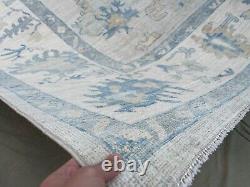 9.2x11.7 ft Faded Muted OUSHAK Handmade Afghan Hand Knotted Over Dyed Area Rug
