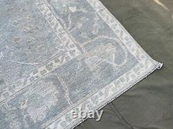 9.7x13.7 ft Handmade Original Quality 10x13 Oushak Natural Handspun Wool Carpet