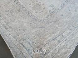 9.7x13.7 ft Handmade Original Quality 10x13 Oushak Natural Handspun Wool Carpet
