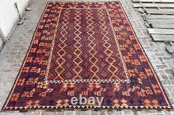9.7x14.9 Antique Luxurious Oriental 10x15 Large Afghan Faded Living Room Carpet