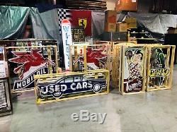 AMAZING Large BOBS BIG BOY Tom's Welcome NEON Sign STORE DISPLAY Garage Man Cave